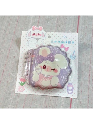 Mikasso Yumuşak Kapaklı Telli Tavşanlı Renkli Squishy Ödev Not Yazma Defteri Minik Defter Yumuşak Spiralli R