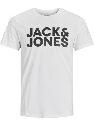 Jack & Jones Renkli Logo Baskılı Tişört-Corplogo
