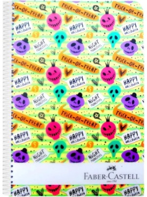 Mikasso 100 Yaprak B5 Çizgili 17X24 cm Telli Plastik Kapak Defter Sert Spiralli Çizgili 100 Yaprak Orta Boy