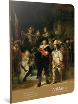 Mikasso Art Master Tel Dikişli Karton Kapak Defter 19X26CM 60 Yaprak Kareli (6 Lı Paket) 3663 Karton Düz Çiz
