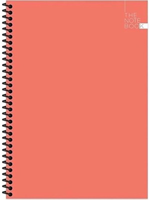 Mikasso 17X24 cm Çizgisiz 96 Sayfa Telli Sert Karton Kapak Defter Karton Spiralli Çizgisiz 96 Yaprak Büyük B