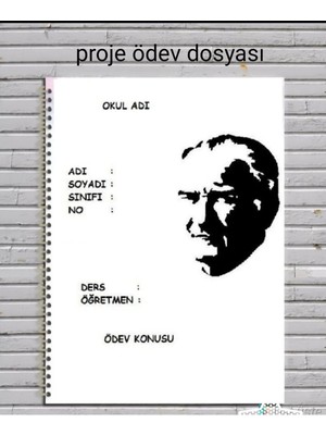 Mikasso Proje Ödev Dosyası 20 Sayfa Proje Ödevinizi Içine Yazacağınız Hazır Dosya Sert Spiralli Çizgisiz Ort