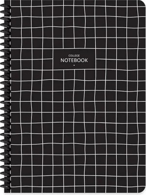 Mikasso Çizgili 16X22 cm 80 Yaprak Plastik Kapak Telli Defter 60 Gram Beyaz Sayfa Coffee Yumuşak Spiralli Çi