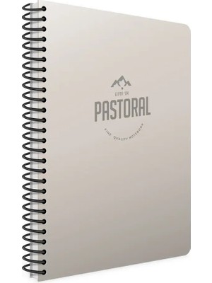 Mikasso Pastoral A4 60 Yaprak Çizgili Pp Kapak Spiralli Defter Gri Yumuşak Spiralli Kareli Belirtilmemiş Gri