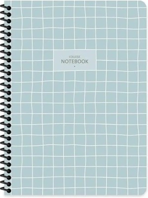 Mikasso Çizgili 16X22 cm 80 Yaprak Plastik Kapak Telli Defter 60 Gram Beyaz Sayfa Coffee Yumuşak Spiralli Çi