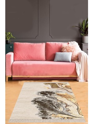 Belirtilmemiş Pelangi Kaymaz Taban Salon Halı, Bej 100 x 100