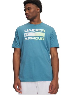 Under Armour 1329582 Team Issue Wordmark Mavi Erkek T-Shirt
