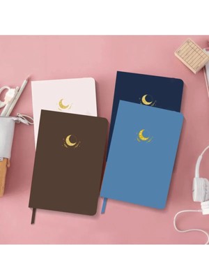 Mikasso 4'lü Defter Seti Noktalı Sert Kapak 13X21 cm Hardcover Notebook Coffee Misty Rose Sky Blue Navy Blue