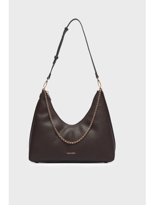 Calvin Klein Zincir Detaylı Ayarlanabilir Askılı Çanta LV04F3495GBAL Bayan Çanta LV04F3495G Bal