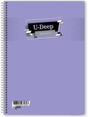 Mikasso Kareli 96 Yaprak Spiralli Defter A4 Boy Plastik Kapak (1 Adet ) Yumuşak Spiralli Kareli 96 Yaprak Or