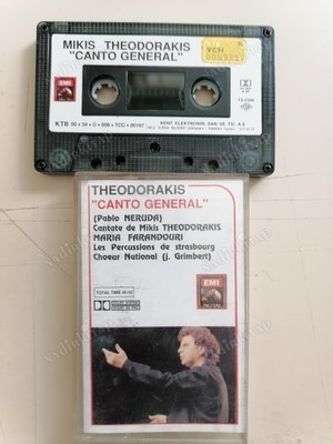 Plakperest Mıkıs Theodorakıs - Marıa Farandourı  / Canto General / Kaset / - Türkiye 1990 Basım Kaset - Kağıtlı