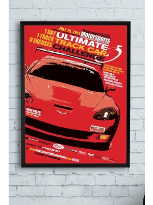 Belirtilmemiş Postermanya (PSTER13920) Yarış Arabası Çerçeveli Tablo (40X50CM)