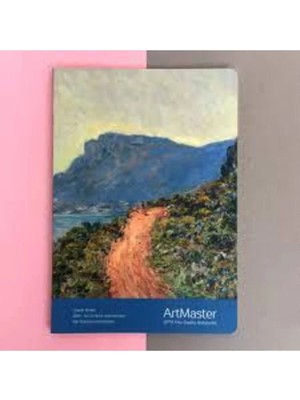 Mikasso Artmaster Tel Dikiş Karton Kapaklı Kareli 60 Yaprak Defter 17X24 cm Karton Düz Kareli Orta Boy Beyaz