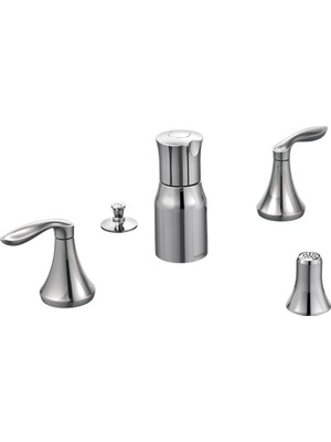 Belirtilmemiş Moen T5220 Eva Çift Kulplu Bide Musluk, T5220