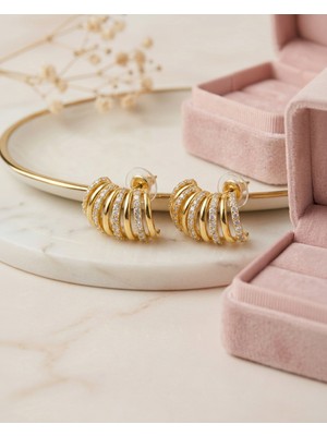 Lyra Helix Gold Vip Çoklu Hafif Kadın Küpe