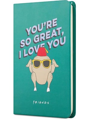 Mikasso Friends Sert Kapak Lastikli Mini Not Defteri Hindi Yeşil 80 Yaprak Çizgisiz 9X14CM DFT-38829 Karton