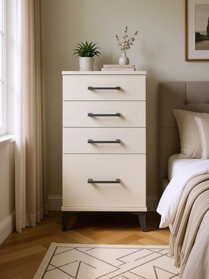 Kronos Komodin 4 Çekmeceli 44X59X96 Aytaşı-Aytaşı