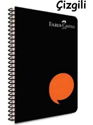 Mikasso A4 Boy 80 Yaprak Çizgili Pp Kapak Telli Defter Yumuşak Spiralli Çizgili Büyük Boy Turuncu Okul Defte