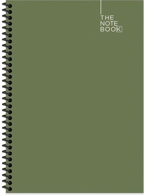 Mikasso 17X24 cm Çizgisiz 120 Sayfa Telli Sert Karton Kapak Defter Karton Spiralli Çizgisiz 96 Yaprak Büyük