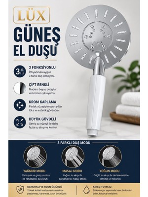 Kayra Grup Su Armatürleri Duş Başlığı Güneş