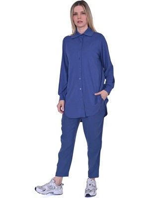 Invee Modal Penye Gömlek 6926 Indigo