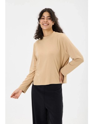 Invee Modal Kısa Tunik 7255 Camel