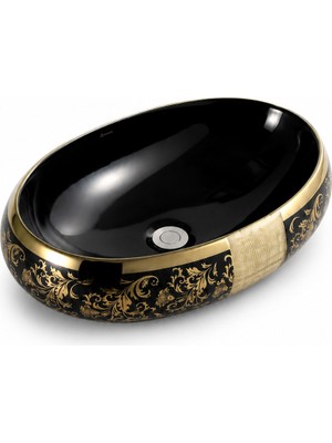 Çanak Lavabo Proser Flower Black