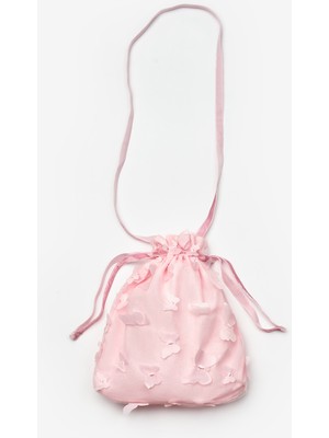Le Mabelle Pembe  Kelebek Aplikeli Kız Çocuk Çanta