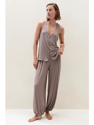 The White Company Fitilli Şalvar Kesim Kadın Pijama Takımı
