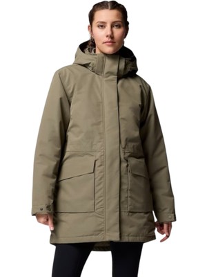Columbia Pulaski™ Waterproof Infinity Parka Termal Kapüşonlu Su Geçirmez Kadın Uzun Mont