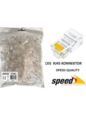 Marmara Qumasch Speed SP-U100 Cat6 RJ45 Konnektör 100 Adet