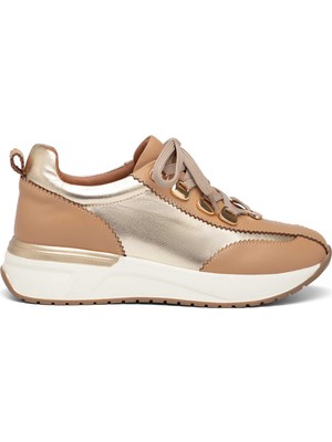 Tergan Vizon Hakiki Deri Kadın Sneaker - K26I1AY68468-V0T