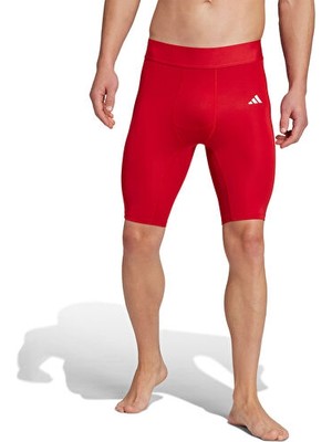 Adidas Techfıt Shrt Tıght M Erkek Antrenman Kısa Tayt JP1464 Kırmızı