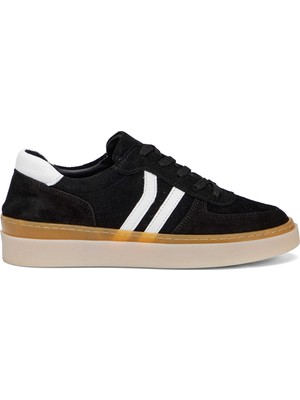 Tergan Siyah Hakiki Süet Deri Kadın Sneaker - K26I1AY68421-A01