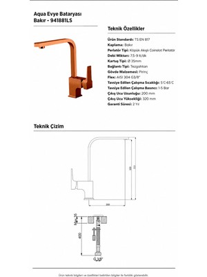 Newarc Aqua Evye Bataryası - Parlak Bakır