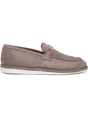 Tergan Vizon Hakiki Süet Deri Erkek Loafer - E26I1AY57701-T86