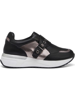Tergan Siyah Hakiki Deri Kadın Sneaker - K26I1AY68469-A23
