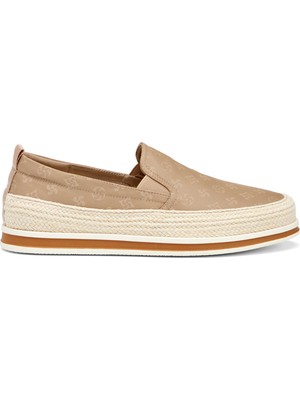 Tergan Bej Tekstil Erkek Casual Ayakkabı - E26I1AY57590-L0Q