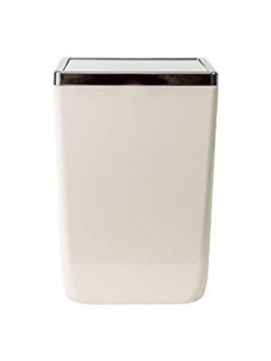 Esranın Dünyası Toskana Kapaklı Kova, Plastik/çelik, Bej, 6l Lt, 175 x 175 x 260 mm