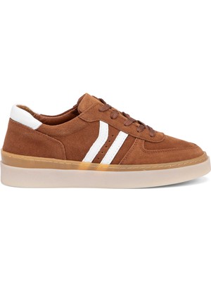 Tergan Taba Hakiki Süet Deri Kadın Sneaker - K26I1AY68421-K59