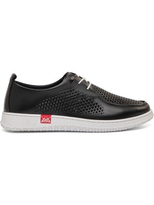 Tergan Siyah Hakiki Deri Kadın Sneaker - K26I1AY68442-A23