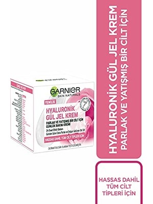 Esranın Dünyası Garnier Hyaluronik Gül Jel Krem Parlak ve Yatışmış Bir Cilt Için Günlük Bakım Kremi (50 Ml)