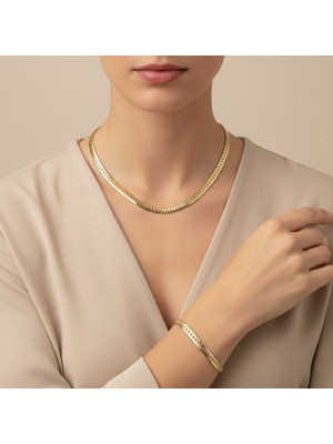 Xuping Jewelry Balık Sırtı Set Kolye Takım