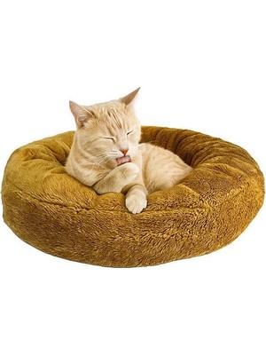 Esranın Dünyası Puffy Simit Şeklinde Kedi Yatağı 50 cm
