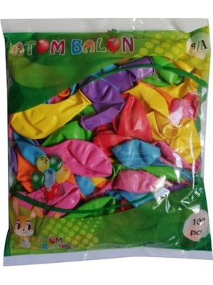 Esranın Dünyası 9A Karışık Renkli Balon 100'LÜ Atom
