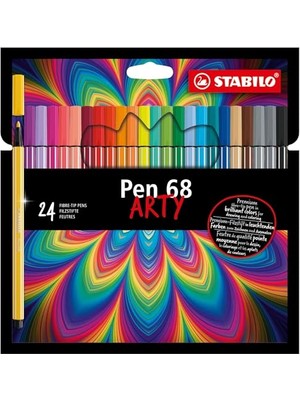 Esranın Dünyası Stabılo Pen 68 Arty - Keçe Uçlu Boya Kalemi - 24'lü Paket - Çeşitli Renkler