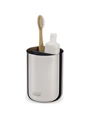 Esranın Dünyası Joseph Joseph Easystore - Lüks Paslanmaz Çelik Diş Fırçası Tutucu Caddy Banyo Depolama, Standart Çelik