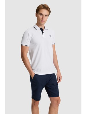 U.s. Polo Assn. Erkek Beyaz Tişört Basic 50326975-VR013