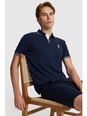 U.s. Polo Assn. Erkek Lacivert Tişört Basic 50326975-VR033