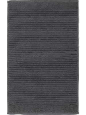 Esranın Dünyası Ikea Alstern Ayak Havlusu Yapılandırılmış Dokumalı Pamuk, 50X80 cm Koyu Gri Renk